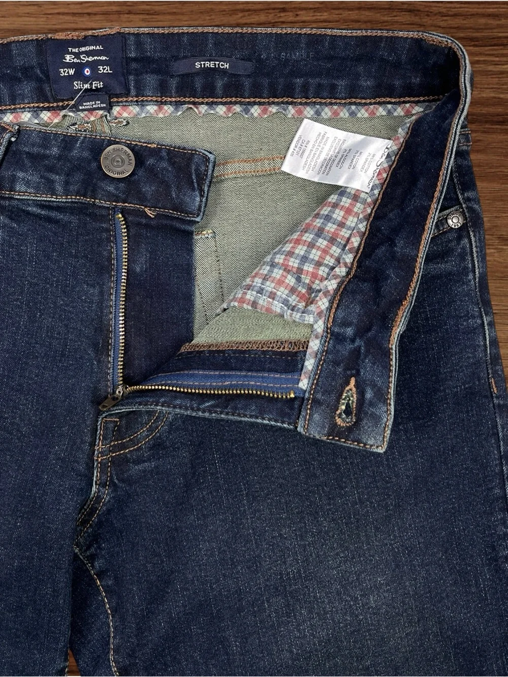 Ben Sherman Shoreditch Wash Men’s Slim Fit Jeans Size 32/32